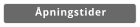 Åpningstider